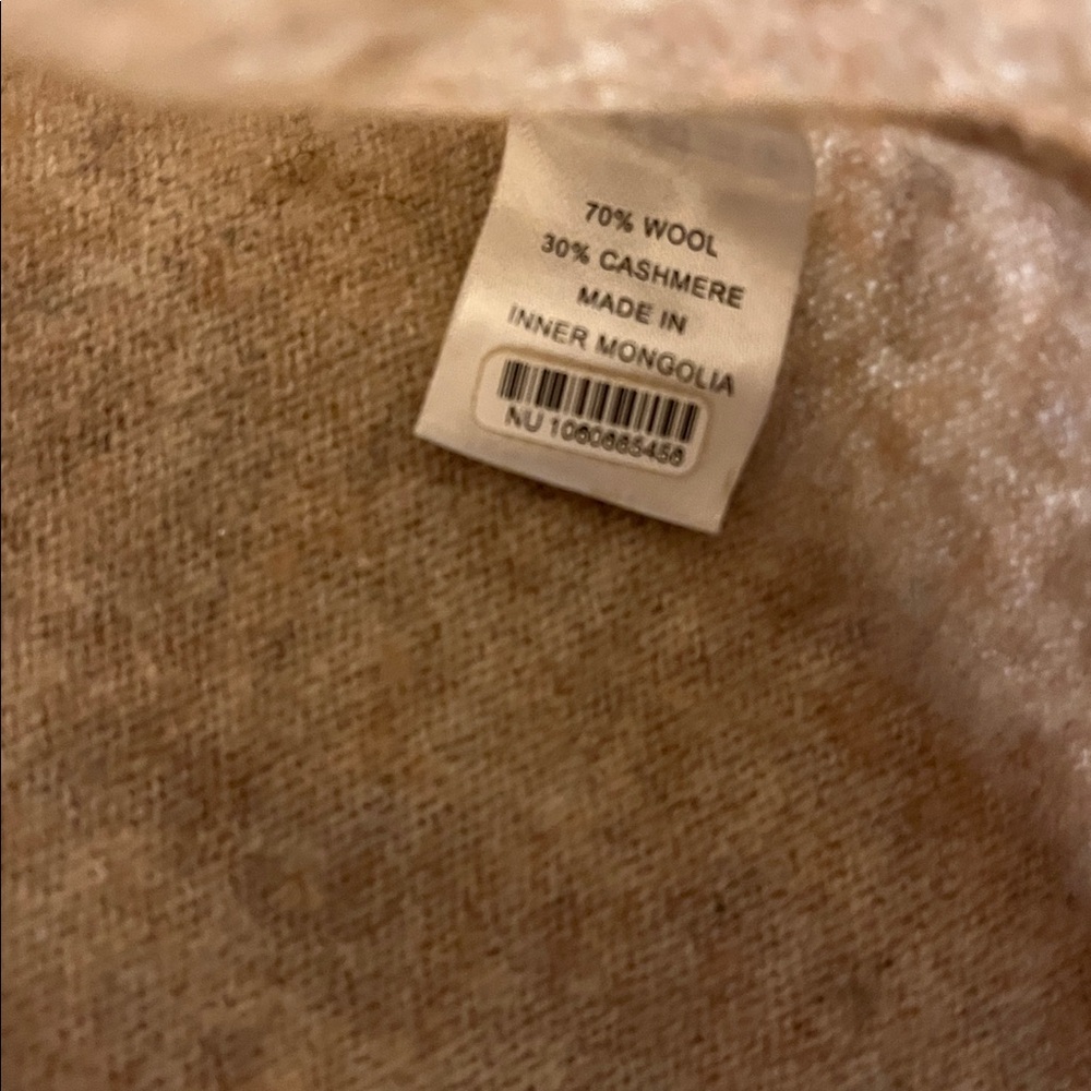 Jumper Not My First Rodeo Size 3 Women's Beige Sweater with Navy Text - Picture 10 of 11